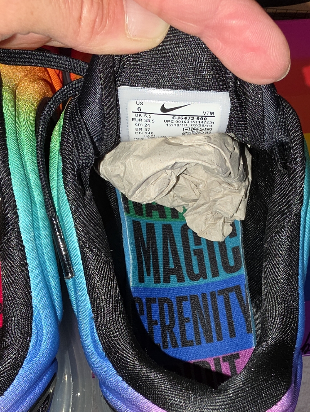 Nike Air Max 720 ‘Be True’ for Gilbert Baker Multicolor CJ5472-90 Men 6 Wmen 7.5 - Picture 9 of 15
